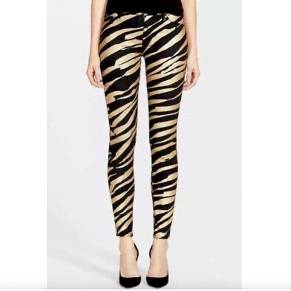Metallic Zebra Print Jeans from Revolve (Hudson) - Picture 13 of 14